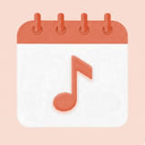 選択中のアクセントカラーの Meloday アプリアイコン
